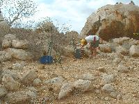 Расставляем треноги. Спереди - моя тренога, сзади - Алешандру и его аппараты